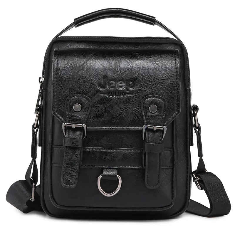 Jeep Buluo: Bolsa de Ombro Masculina Multi-função de Couro