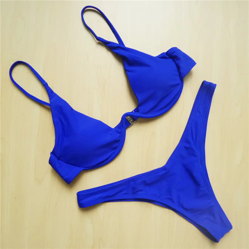 Vibe Swim: Conjunto de Biquíni Feminino em Forma de V