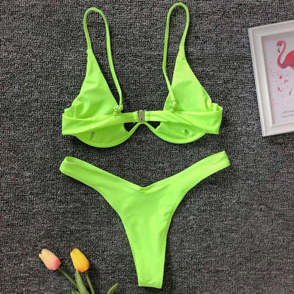 Vibe Swim: Conjunto de Biquíni Feminino em Forma de V