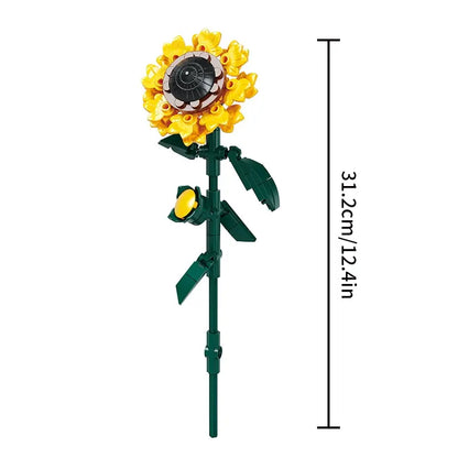 Sunflower Bloom: Buquê 3D DIY de Girassol e Flores