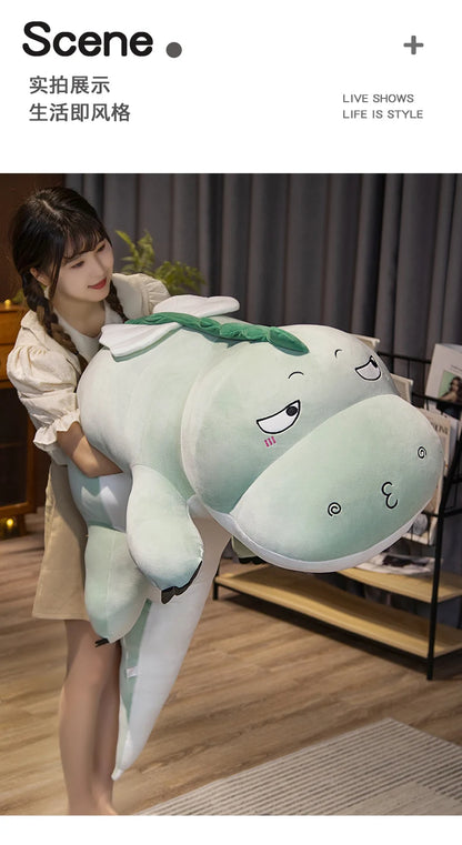 DinoDream: Pelúcia Gigante Kawaii de Dinossauro