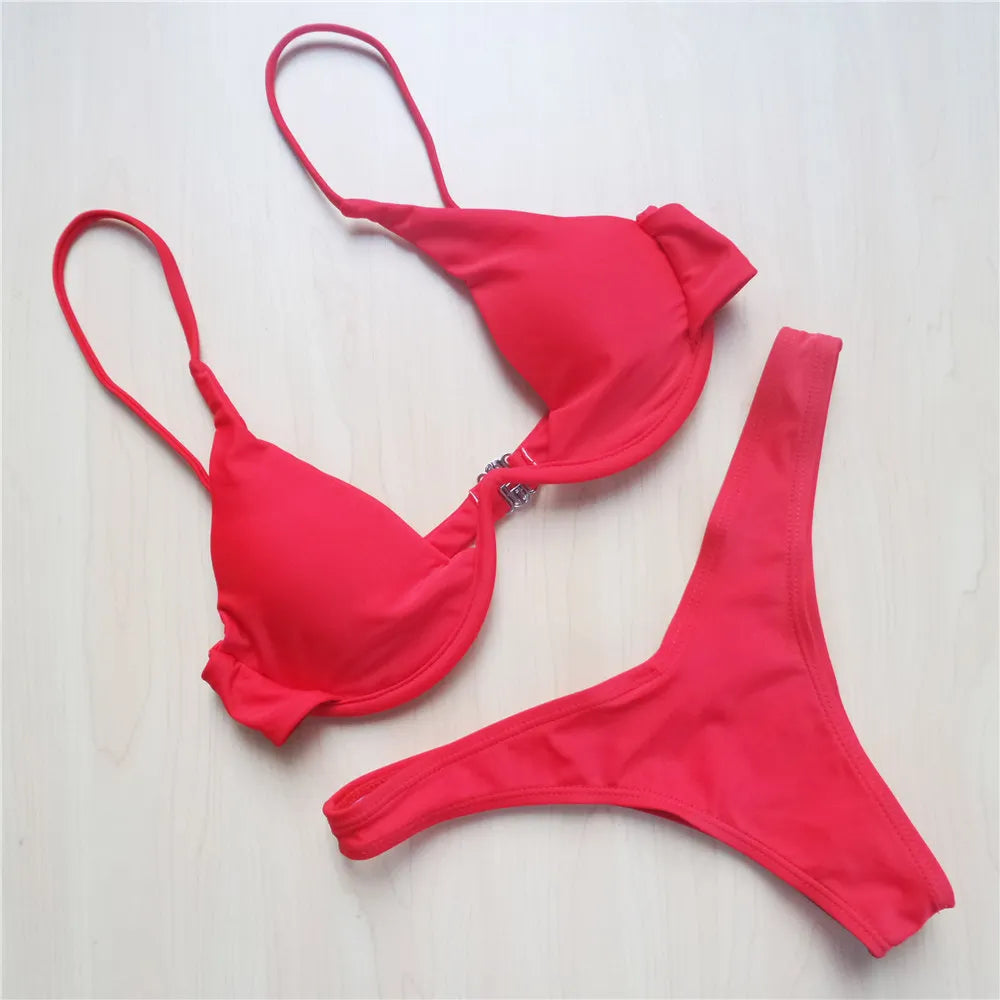 Vibe Swim: Conjunto de Biquíni Feminino em Forma de V