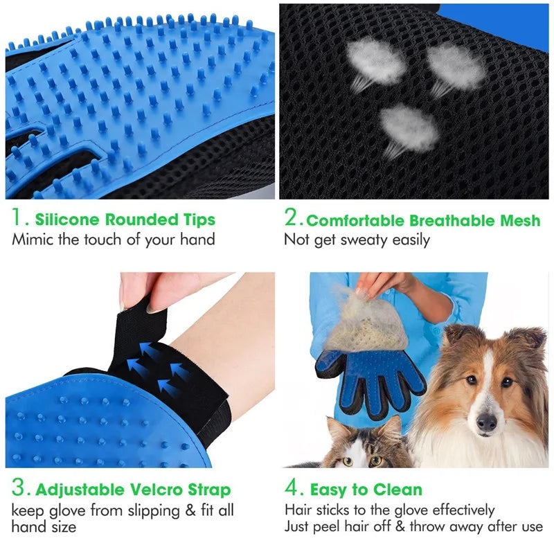 PetCare Glove: Luva de Silicone para Massagem e Escovação