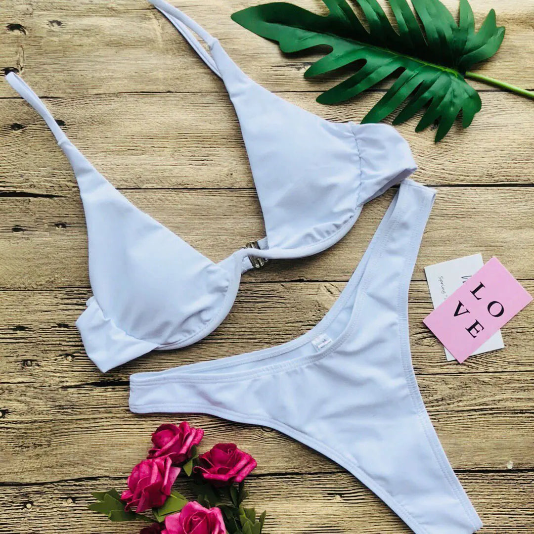 Vibe Swim: Conjunto de Biquíni Feminino em Forma de V