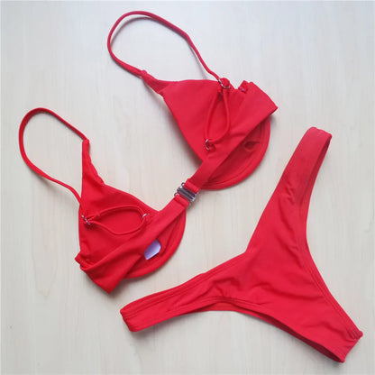 Vibe Swim: Conjunto de Biquíni Feminino em Forma de V