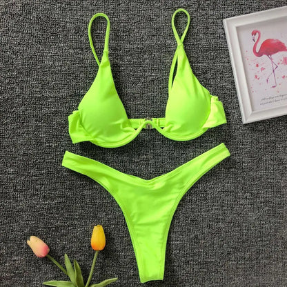 Vibe Swim: Conjunto de Biquíni Feminino em Forma de V