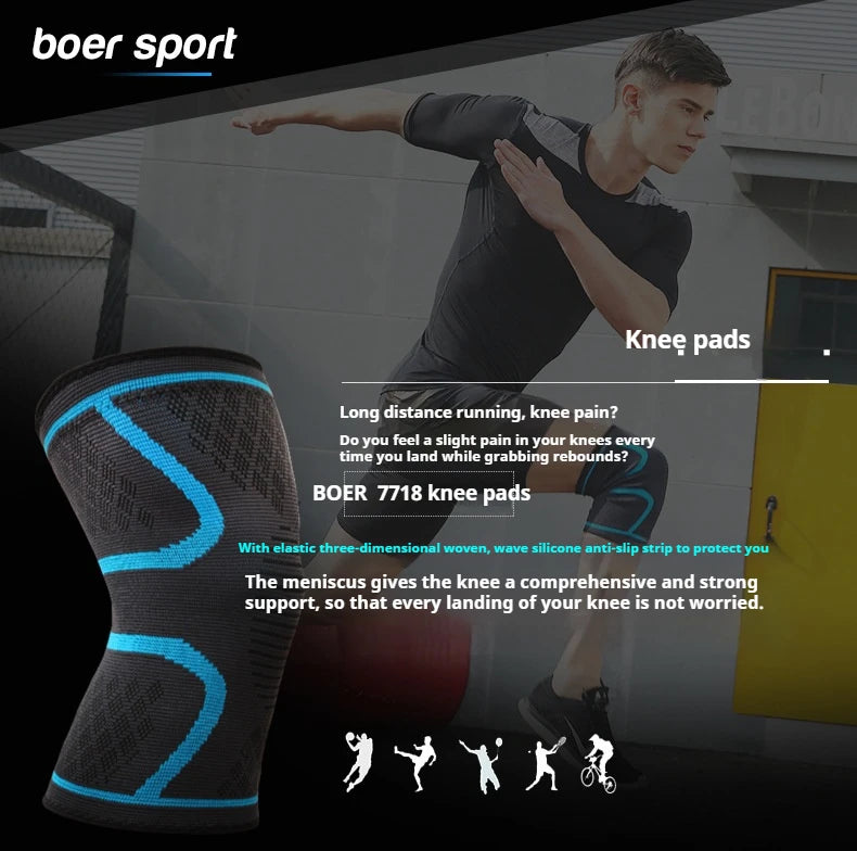 KneeGuard Pro: Joelheiras Esportivas Antiderrapantes